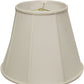 HomeRoots 18" Slanted Empire Monay Shantung Lampshade in White Finish