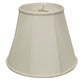 HomeRoots 18" Slanted Empire Monay Shantung Lampshade in White Finish