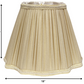 HomeRoots 18" Slanted Fancy Square Shantung Lampshade in Pearl Grey Finish