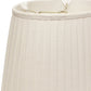 HomeRoots 18" Slanted Oval Paperback Linen Lampshade in White Finish