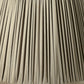 HomeRoots 18" Slanted Paperback Pleated Tafetta Lampshade in Ash Finish