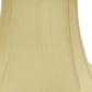 HomeRoots 18" Slanted Rectangle Bell Monay Shantung Lampshade in Antique White Finish