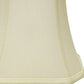 HomeRoots 18" Slanted Rectangle Bell Monay Shantung Lampshade in Ivory Finish