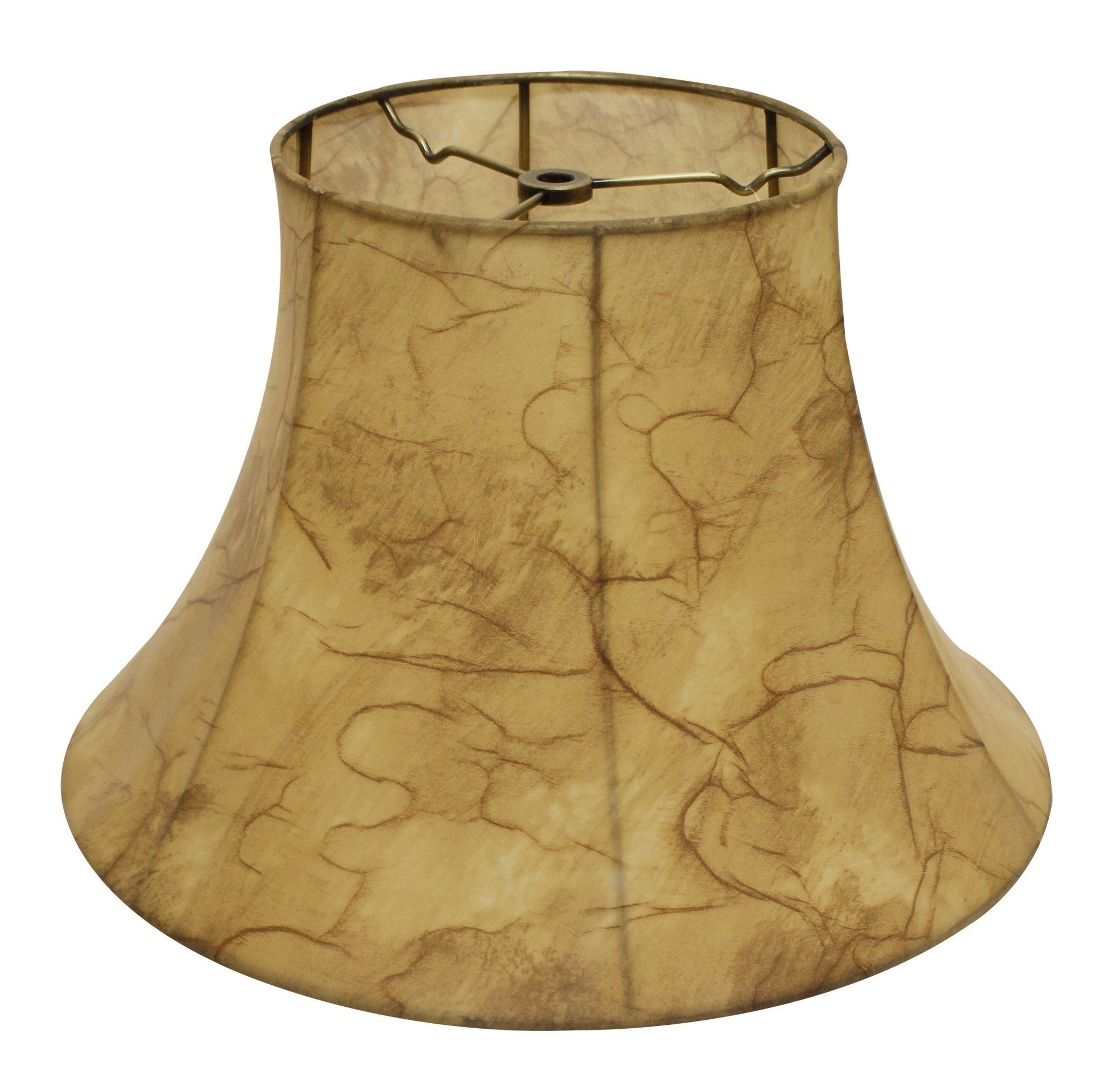 HomeRoots 18" Slanted Softback Lampshade in Antique Parchment Finish