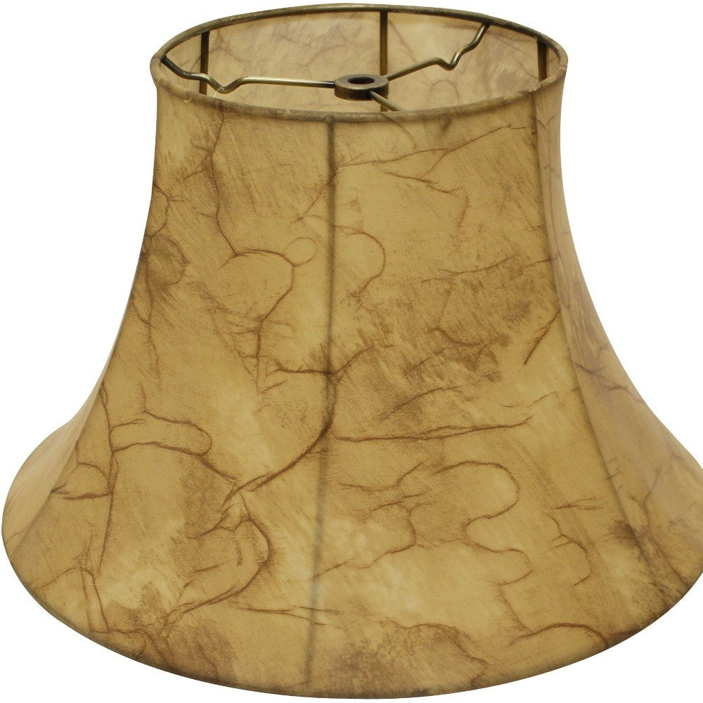 HomeRoots 18" Slanted Softback Lampshade in Antique Parchment Finish