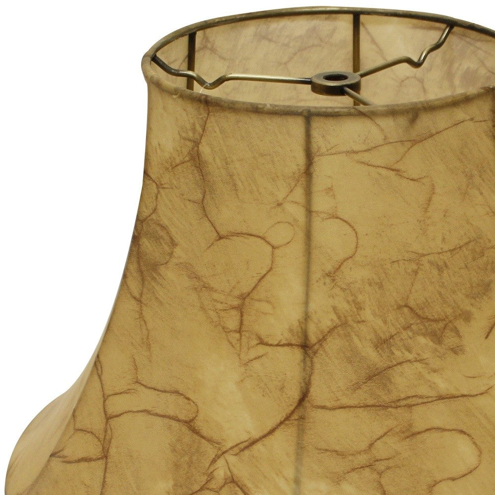 HomeRoots 18" Slanted Softback Lampshade in Antique Parchment Finish