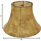 HomeRoots 18" Slanted Softback Lampshade in Antique Parchment Finish