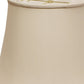 HomeRoots 18" Sloped Euro Bell Pongee Shantung Lampshade in Beige Finish