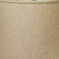 HomeRoots 18" Throwback Drum Linen Lampshade in Dark Wheat Finish