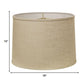 HomeRoots 18" Throwback Drum Linen Lampshade in Light Wheat Finish