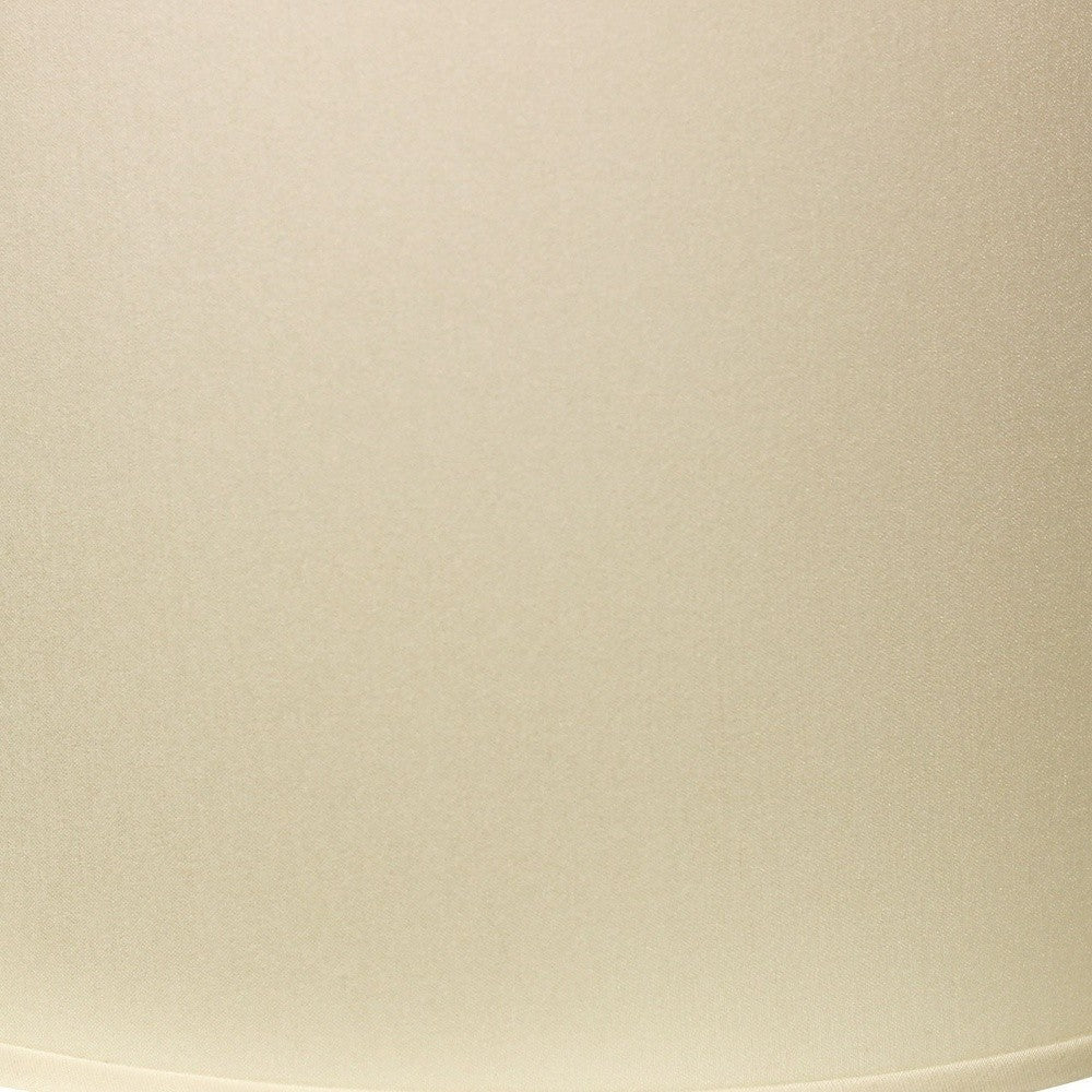 HomeRoots 18" Throwback Drum No Slub Lampshade in Ivory Finish