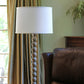 HomeRoots 18" Throwback Drum No Slub Lampshade in White Finish