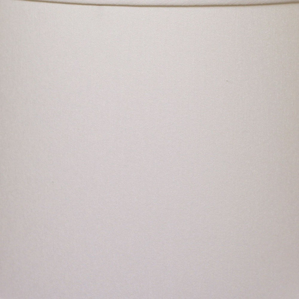 HomeRoots 18" Throwback Drum No Slub Lampshade in White Finish