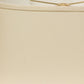 HomeRoots 18" Throwback Oval No Slub Lampshade in Ivory Finish