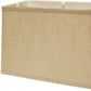 HomeRoots 18" Throwback Rectangle Burlap Lampshade With Golden Fiber Finish
