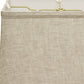 HomeRoots 18" Throwback Rectangle Linen Lampshade in Cream Finish