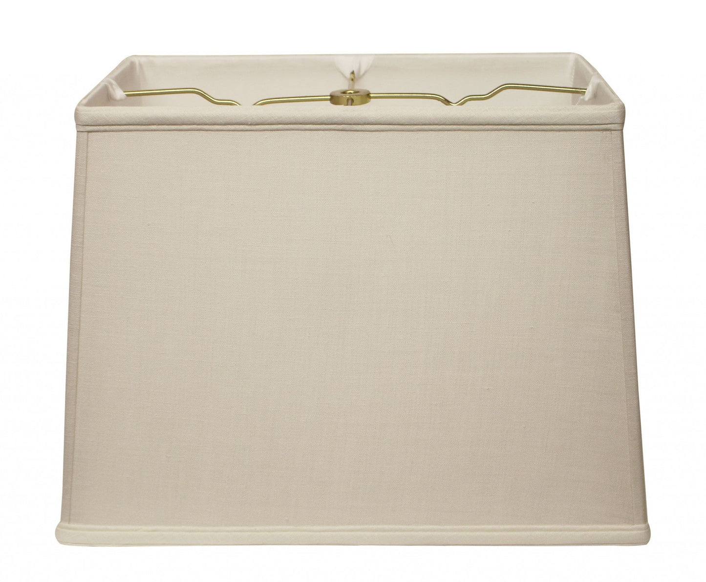 HomeRoots 18" Throwback Rectangle Linen Lampshade in Off White Finish