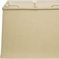 HomeRoots 18" Throwback Rectangle Linen Lampshade in Pale Brown Finish