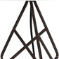 HomeRoots 18” Tripod Metal Table Lamp With White Shade and Espresso Finish
