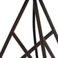 HomeRoots 18” Tripod Metal Table Lamp With White Shade and Espresso Finish