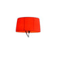 HomeRoots 18" x 18" x 29.5" Carbon Steel Table Lamp With Red Finish