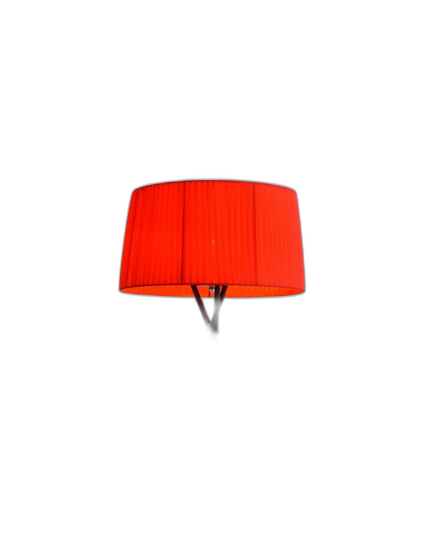 HomeRoots 18" x 18" x 29.5" Carbon Steel Table Lamp With Red Finish