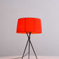HomeRoots 18" x 18" x 29.5" Carbon Steel Table Lamp With Red Finish