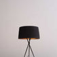 HomeRoots 18" x 18" x 29.5" Carbon Steel Table Lamp in Black Finish