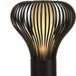 HomeRoots 18.5" x 18.5" x 25" Carbon Steel Table Lamp in Black Finish