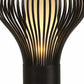 HomeRoots 18.5" x 18.5" x 25" Carbon Steel Table Lamp in Black Finish