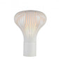 HomeRoots 18.5" x 18.5" x 25" Carbon Steel Table Lamp in White Finish