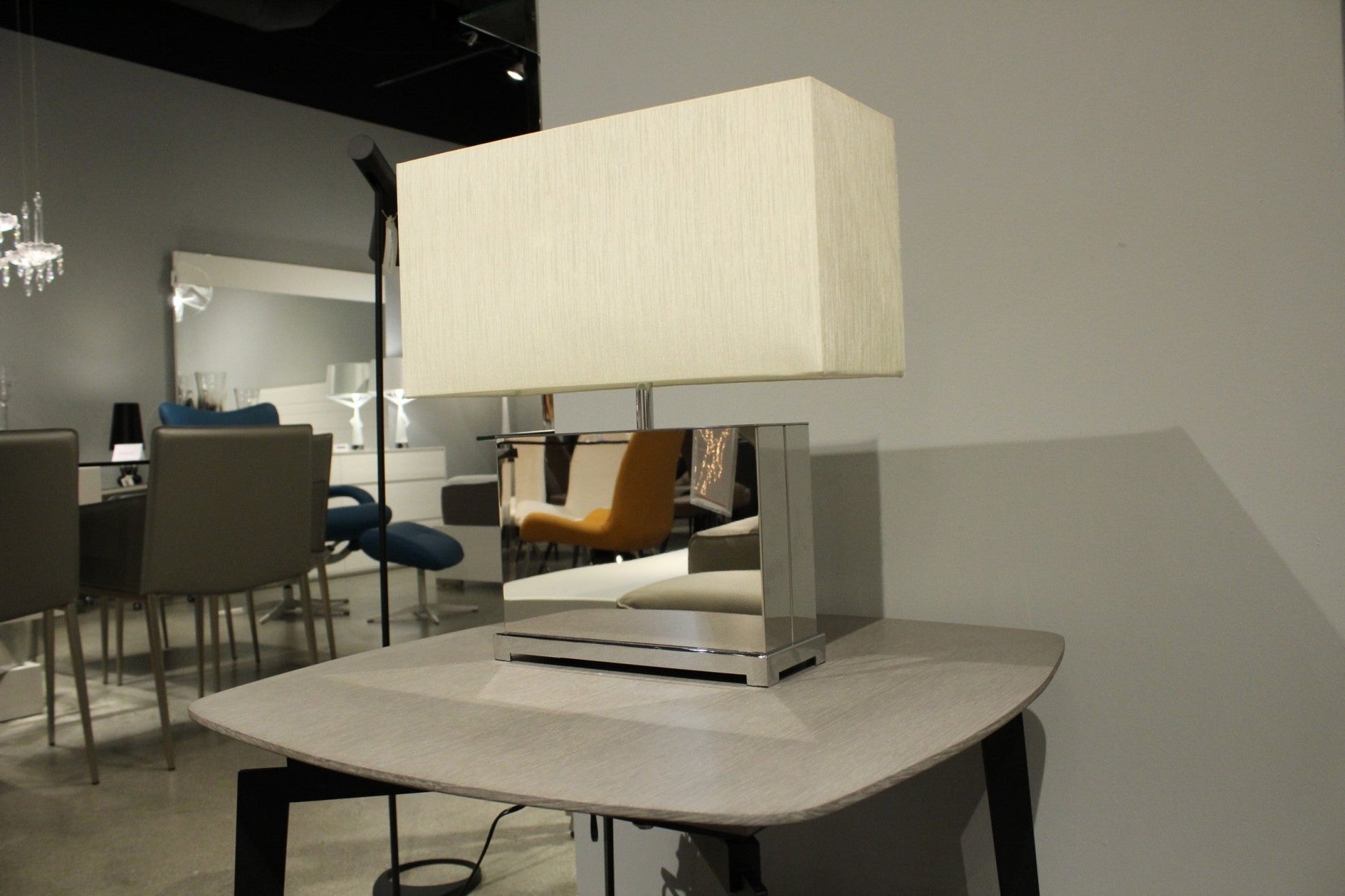 HomeRoots 19" Bedside Table Lamp With Beige Shade and White Finish