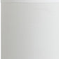 HomeRoots 19" Bedside Table Lamp With White Drum Shade in Silver Finish