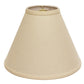 HomeRoots 19" Deep Cone Slanted Linen Lampshade With Parchment Beige Finish