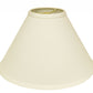 HomeRoots 19" Deep Cone Slanted No Slub Lampshade in Ivory Finish