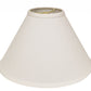 HomeRoots 19" Deep Cone Slanted No Slub Lampshade in White Finish