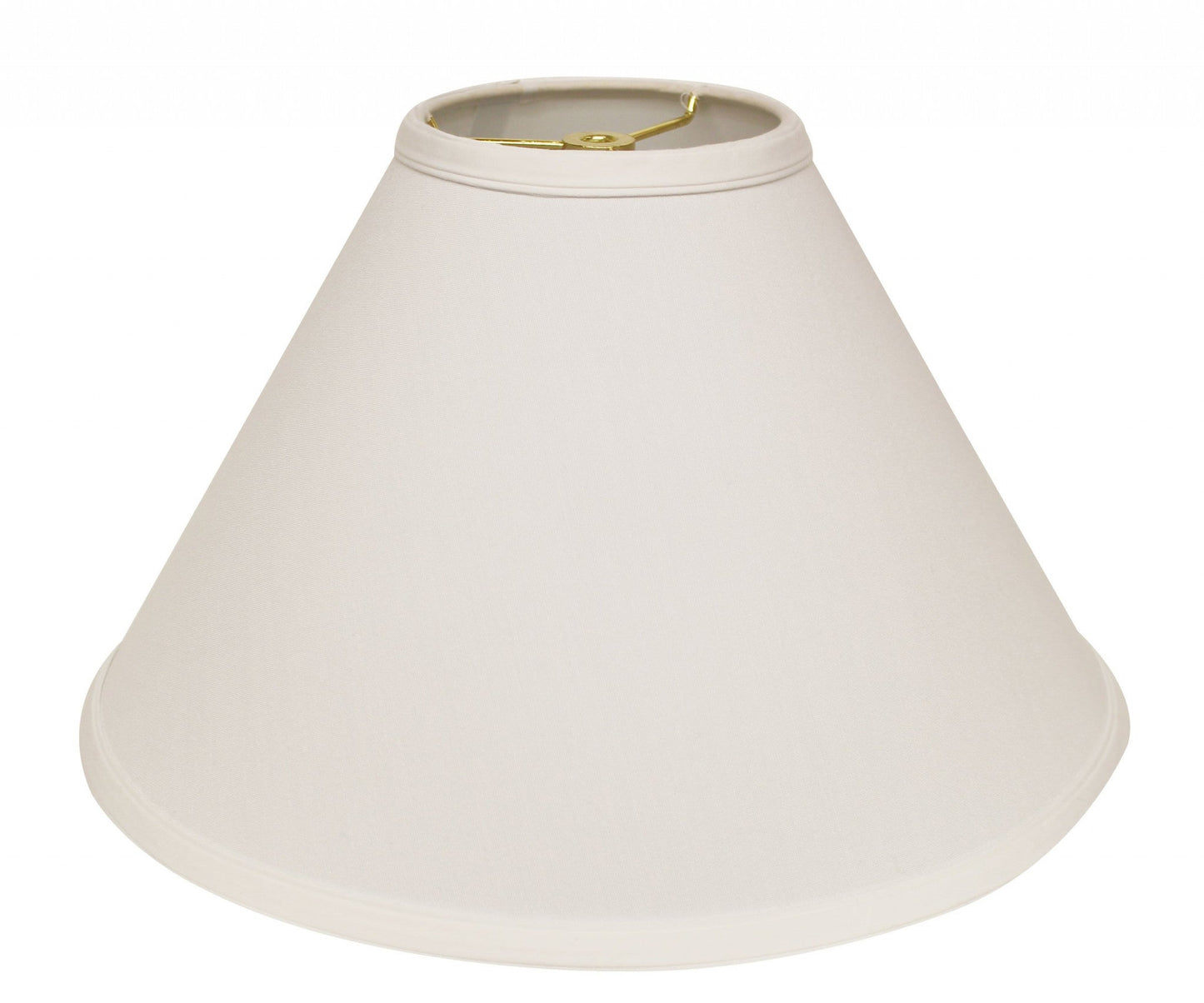 HomeRoots 19" Deep Cone Slanted No Slub Lampshade in White Finish
