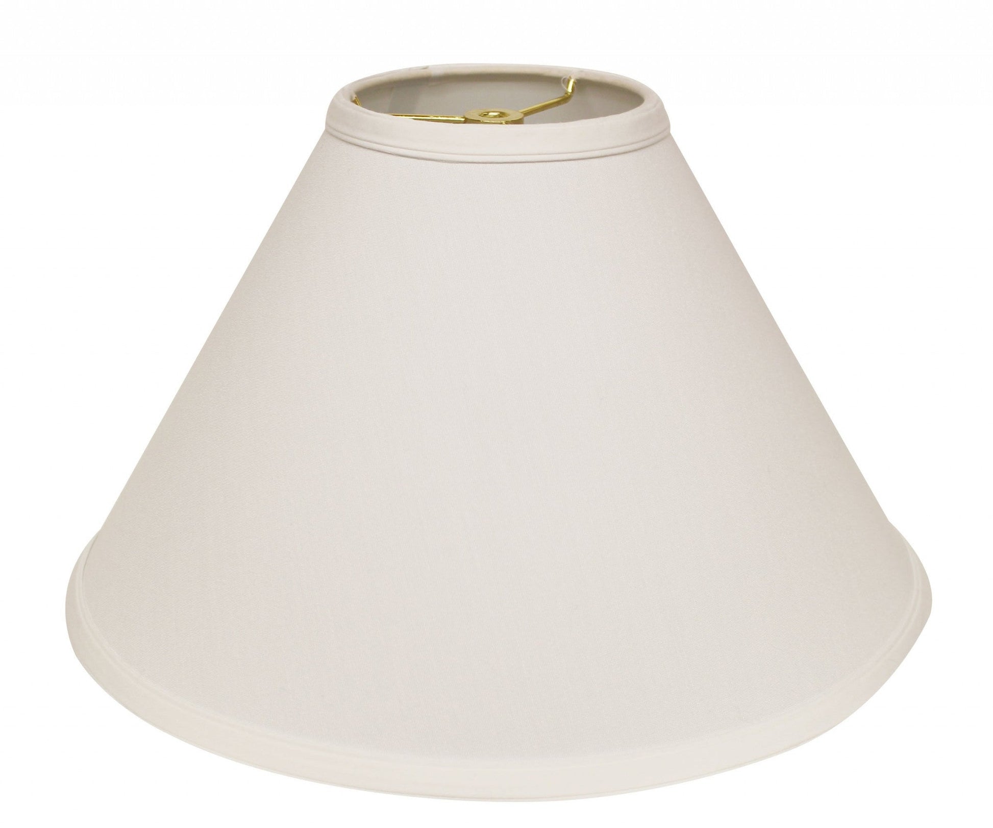 HomeRoots 19" Deep Cone Slanted No Slub Lampshade in White Finish