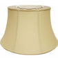 HomeRoots 19" Drum Linen Lampshade in Pale Brown Finish