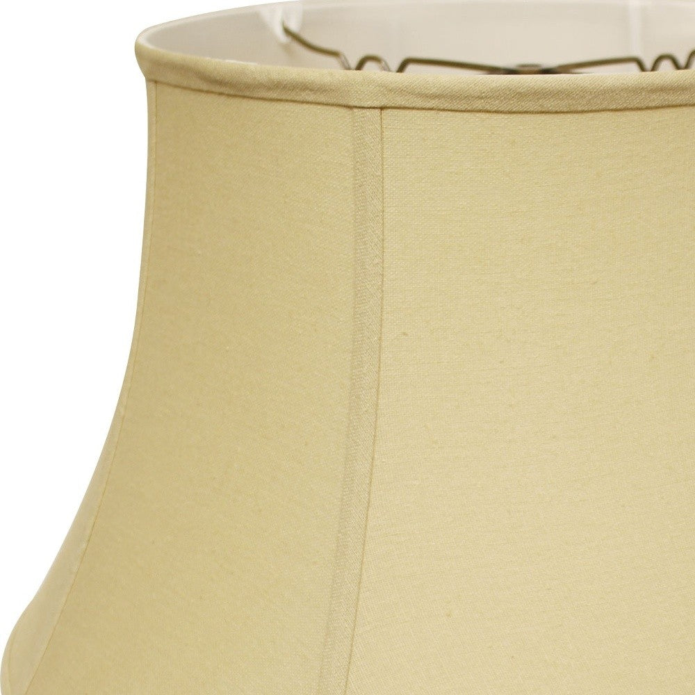 HomeRoots 19" Drum Linen Lampshade in Pale Brown Finish