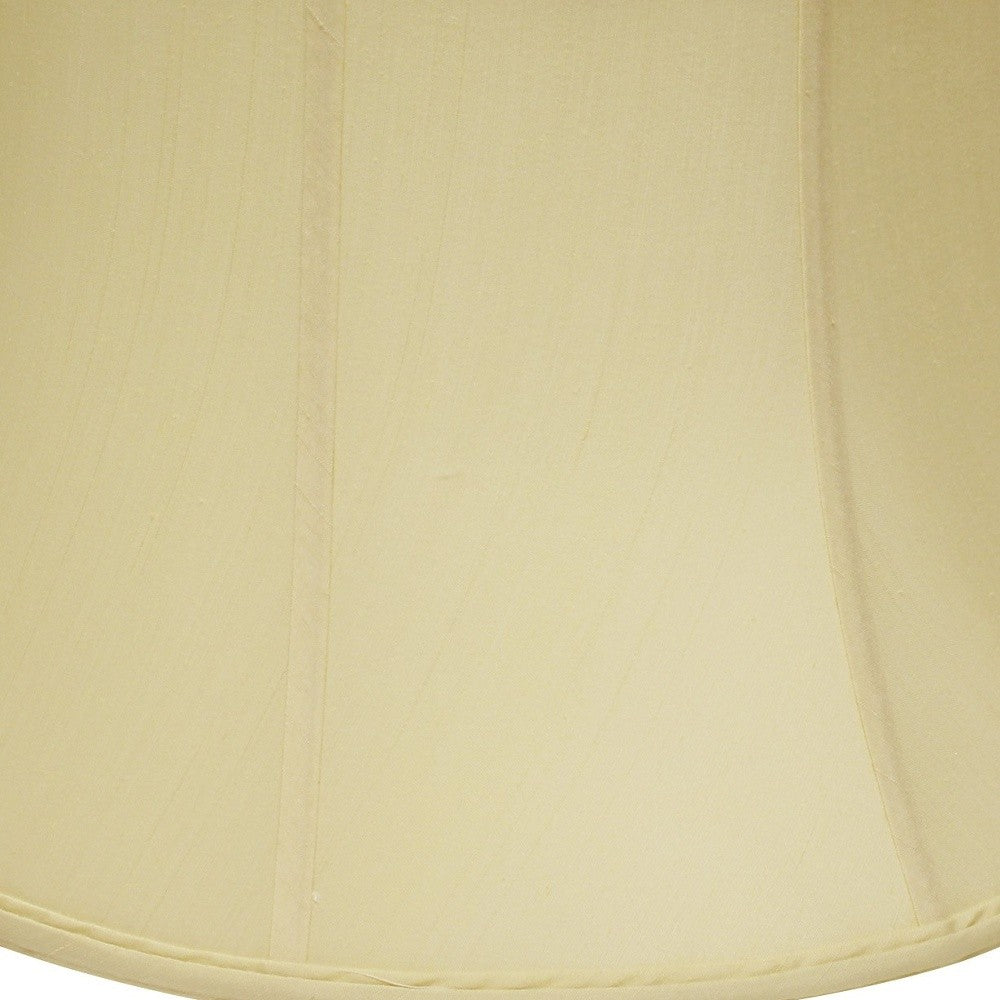 HomeRoots 19" Drum Monay Shantung Lampshade in Antique White Finish