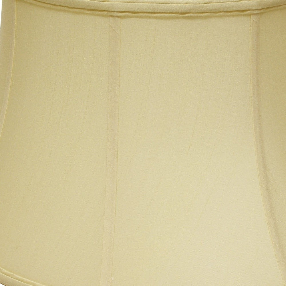HomeRoots 19" Drum Monay Shantung Lampshade in Antique White Finish