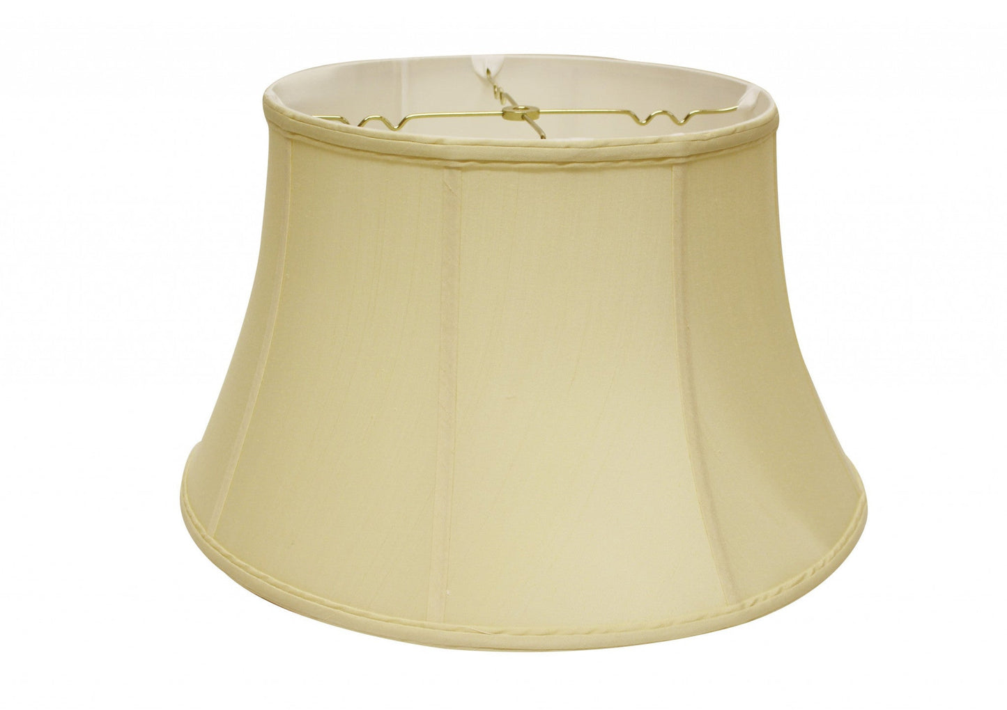 HomeRoots 19" Drum Monay Shantung Lampshade in Antique White Finish