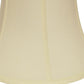 HomeRoots 19" Drum Monay Shantung Lampshade in Ivory Finish