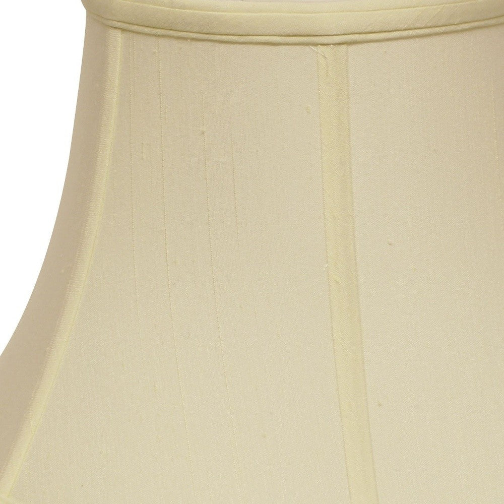 HomeRoots 19" Drum Monay Shantung Lampshade in Ivory Finish