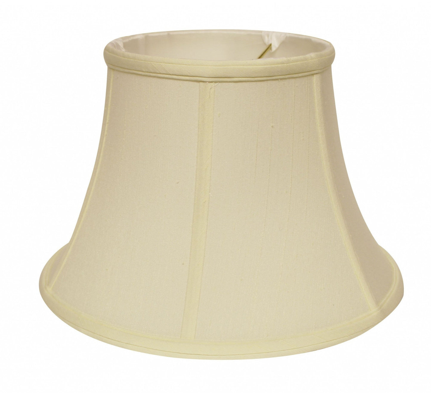 HomeRoots 19" Drum Monay Shantung Lampshade in Ivory Finish