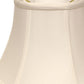 HomeRoots 19" Drum Monay Shantung Lampshade in White Finish