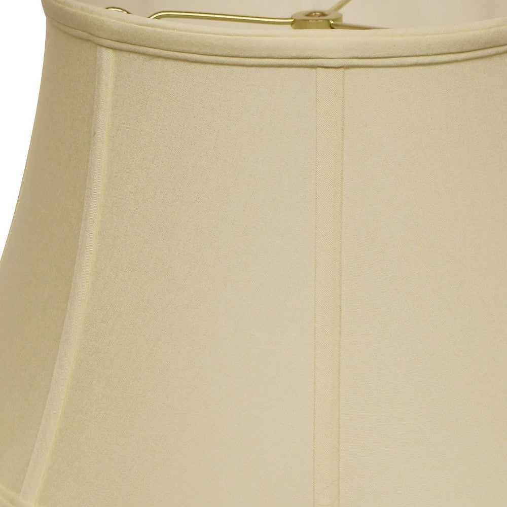 HomeRoots 19" Drum No Slub Lampshade in Ivory Finish