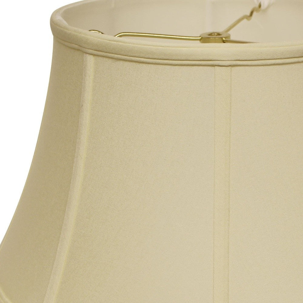 HomeRoots 19" Drum No Slub Lampshade in Ivory Finish