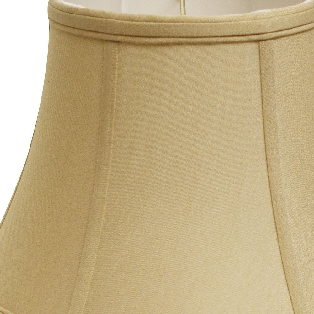HomeRoots 19" Drum No Slub Lampshade in Pale Brown Finish